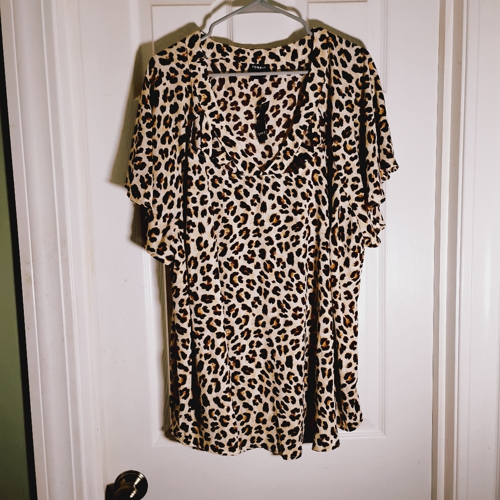 torrid Cheetah Print Tunic Top NWT